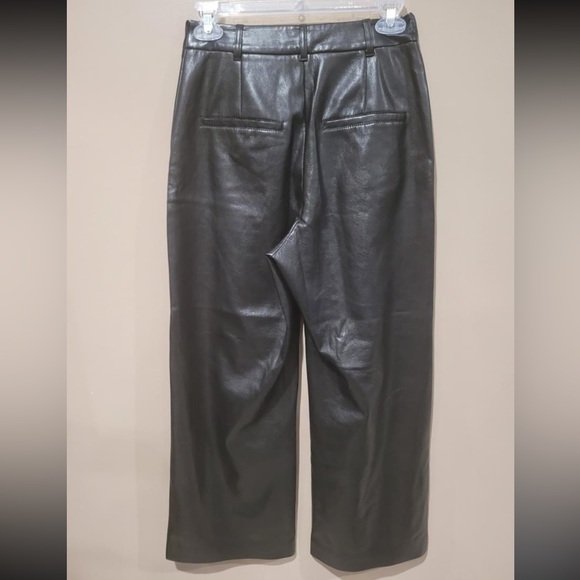 Hugo Boss faux leather pants. Black size 2 - Picture 3 of 8